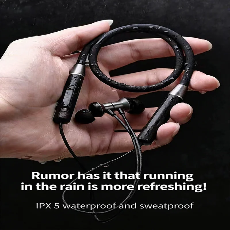 Wireless 5.0 Stereo Surround Headphone Magnetic Bluetooth Sport Neck-hanging Earbuds Waterproof Magnetic With Mic TWS Earbuds
Wireless 5.0 Stereo Surround Headphone Magnetic Bluetooth Sport Neck-hanging Earbuds Waterproof Magnetic With Mic TWS Earbuds