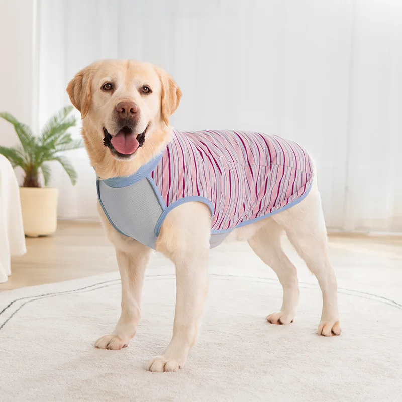 Pet Dog Clothes Thin Style Golden Retriever Labrador Border Collie German Shepherd Medium and Large Dogs Breathable Stripe
Pet Dog Clothes Thin Style Golden Retriever Labrador Border Collie German Shepherd Medium and Large Dogs Breathable Stripe