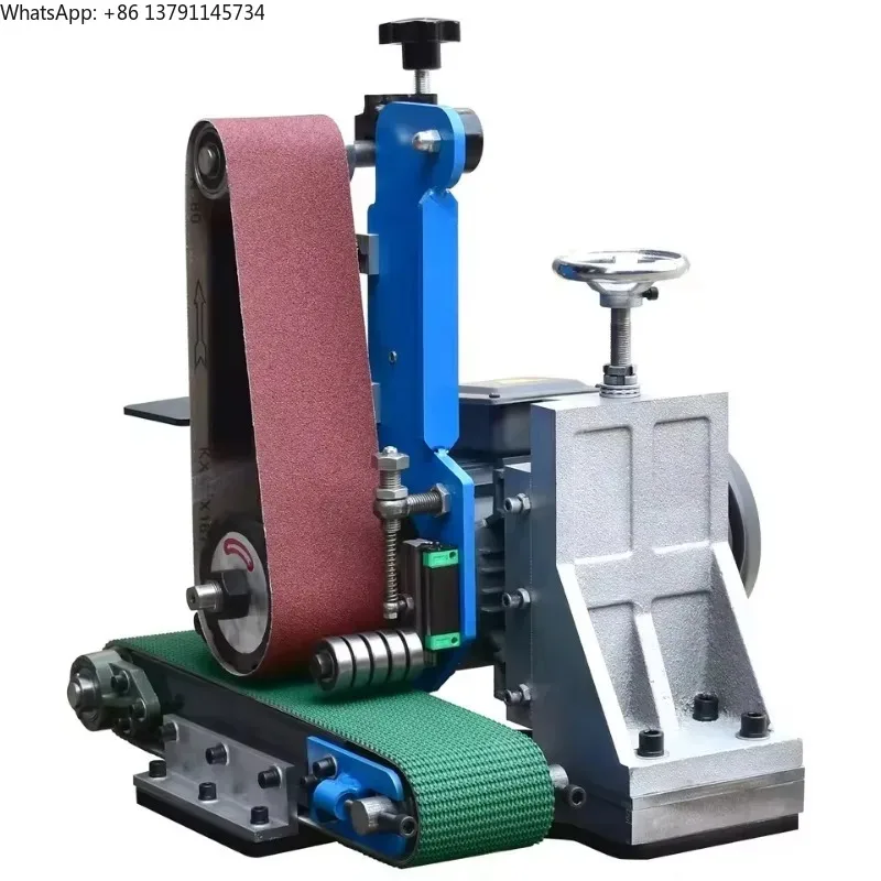 Wide Belt Sanding Polishing Deburring Machine Small Mini Desktop Sand Belt Automatic Metal Surface Grinding Polishing Machine