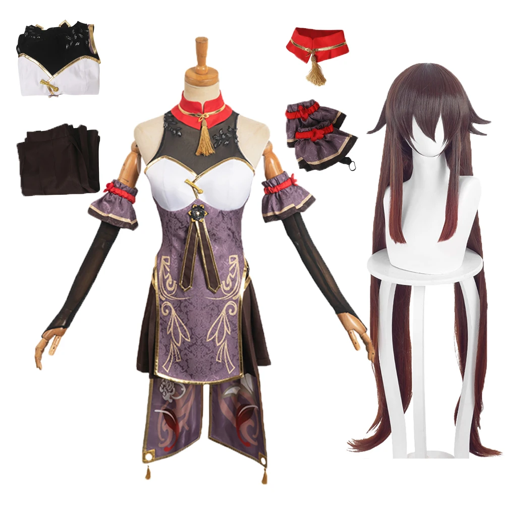 Фэнтезийные парики Ху Тао для косплея, костюм в стиле чонсам, костюм в стиле аниме, маскировка геншина, костюм для косплея ролевых игр для взрослых женщин
Фэнтезийные парики Ху Тао для косплея, костюм в стиле чонсам, костюм в стиле аниме, маскировка геншина, костюм для косплея ролевых игр для взрослых женщин