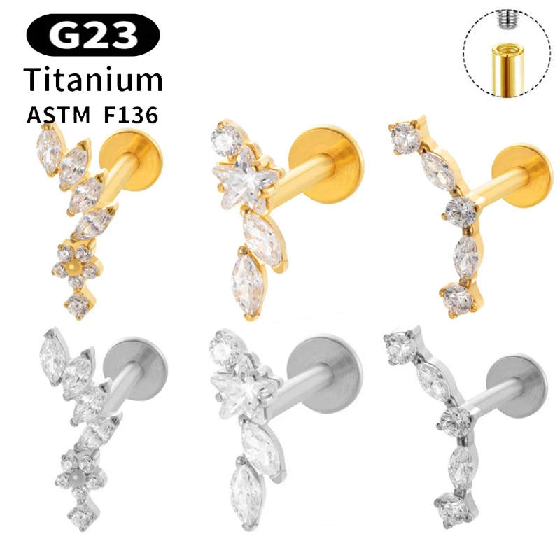 1PC G23 Titanium 16G Piercing Labret Lip Internal Thread Ear Studs Zircon Horse's Eye Helix Cartilage Tragus Stud Body Jewelry
1PC G23 Titanium 16G Piercing Labret Lip Internal Thread Ear Studs Zircon Horse's Eye Helix Cartilage Tragus Stud Body Jewelry
