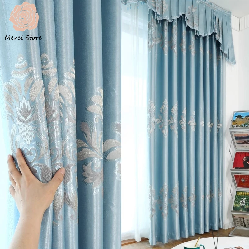 Jacquard Blackout Korean Folding Hook Soundproof Sunscreen Curtain for Living Room Bedroom Window Door with Curtain Head Custom
Jacquard Blackout Korean Folding Hook Soundproof Sunscreen Curtain for Living Room Bedroom Window Door with Curtain Head Custom