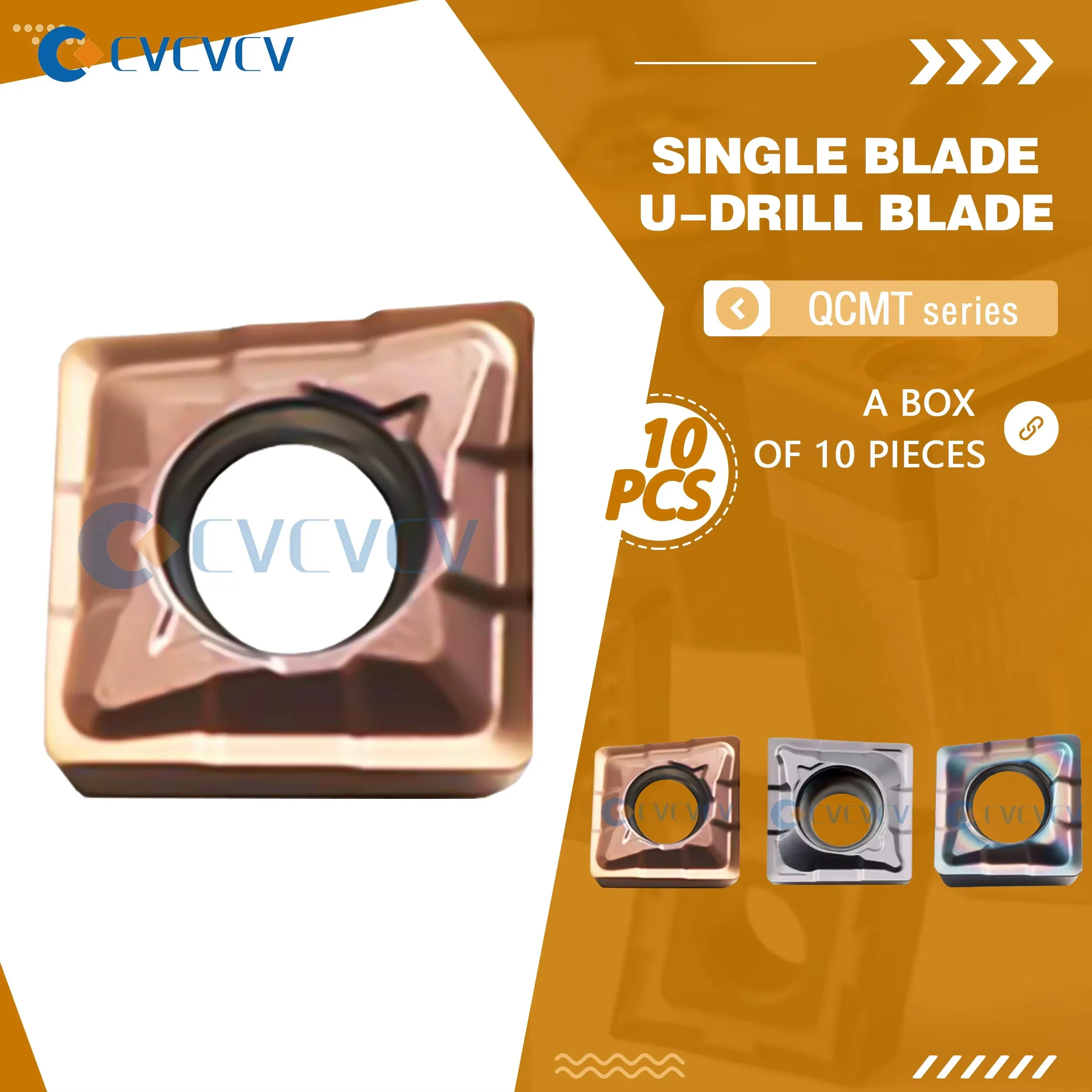 QCMT050204-CM 060204-CM 070304-CM 080304-CM 10T304-CM Numerical Control Lathe Tools Single Blade Multifunctional U-drill Inserts
QCMT050204-CM 060204-CM 070304-CM 080304-CM 10T304-CM Numerical Control Lathe Tools Single Blade Multifunctional U-drill Inserts