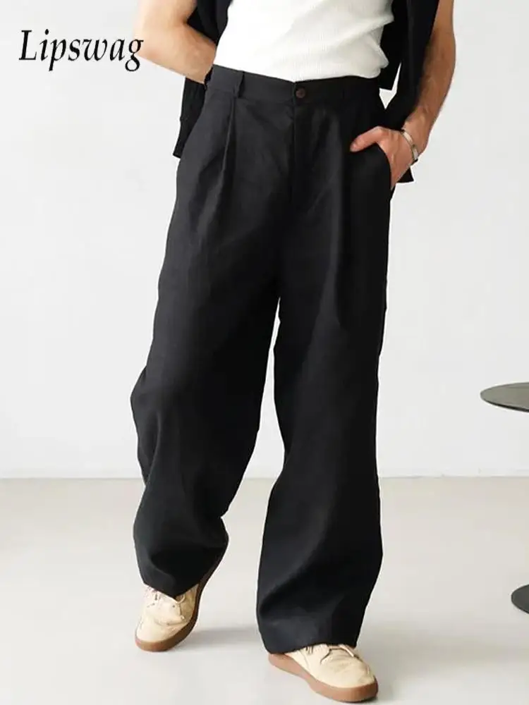 2026 Summer New Casual Mens Linen Trousers Vintage Pleated Solid Color Straight Pants Men Fashion Loose High Waisted Bottoms
2026 Summer New Casual Mens Linen Trousers Vintage Pleated Solid Color Straight Pants Men Fashion Loose High Waisted Bottoms
