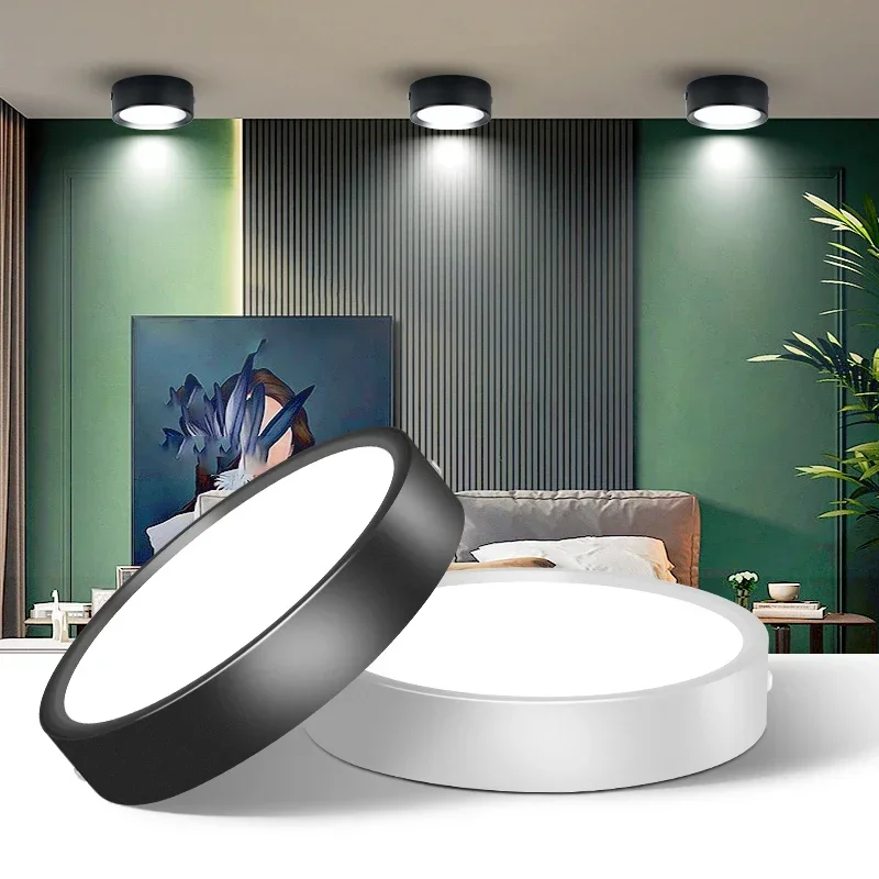 LED Ceiling Downlights Led spotlights 85-220V 5W/10W/15W/25W Surface Mounted Down light Black Kitchen Spot Lamps For Living Room
LED Ceiling Downlights Led spotlights 85-220V 5W/10W/15W/25W Surface Mounted Down light Black Kitchen Spot Lamps For Living Room