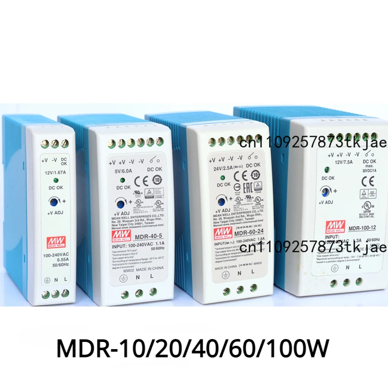 Industrial DIN Rail Mounted Switch Power Supply MDR Series 10W-100W Various Voltages 5V 12V 24V Output for Railway Applications
Industrial DIN Rail Mounted Switch Power Supply MDR Series 10W-100W Various Voltages 5V 12V 24V Output for Railway Applications