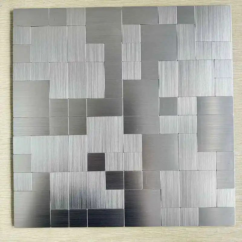 Mosaic Metal Aluminum Plastic Panel Wall Sticker Self-adhesive square Abstract Waterproof Kitchen Bathroom Tiles Wall Decors 17
Mosaic Metal Aluminum Plastic Panel Wall Sticker Self-adhesive square Abstract Waterproof Kitchen Bathroom Tiles Wall Decors 17