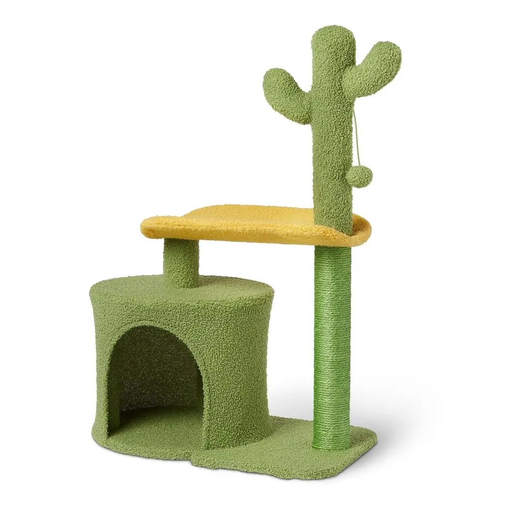 Когтеточка-дерево Basics Cactus для кошек и котят, для дома, с изогнутой лежанкой и уютным домиком, интерактивная подвесная игрушка
Когтеточка-дерево Basics Cactus для кошек и котят, для дома, с изогнутой лежанкой и уютным домиком, интерактивная подвесная игрушка