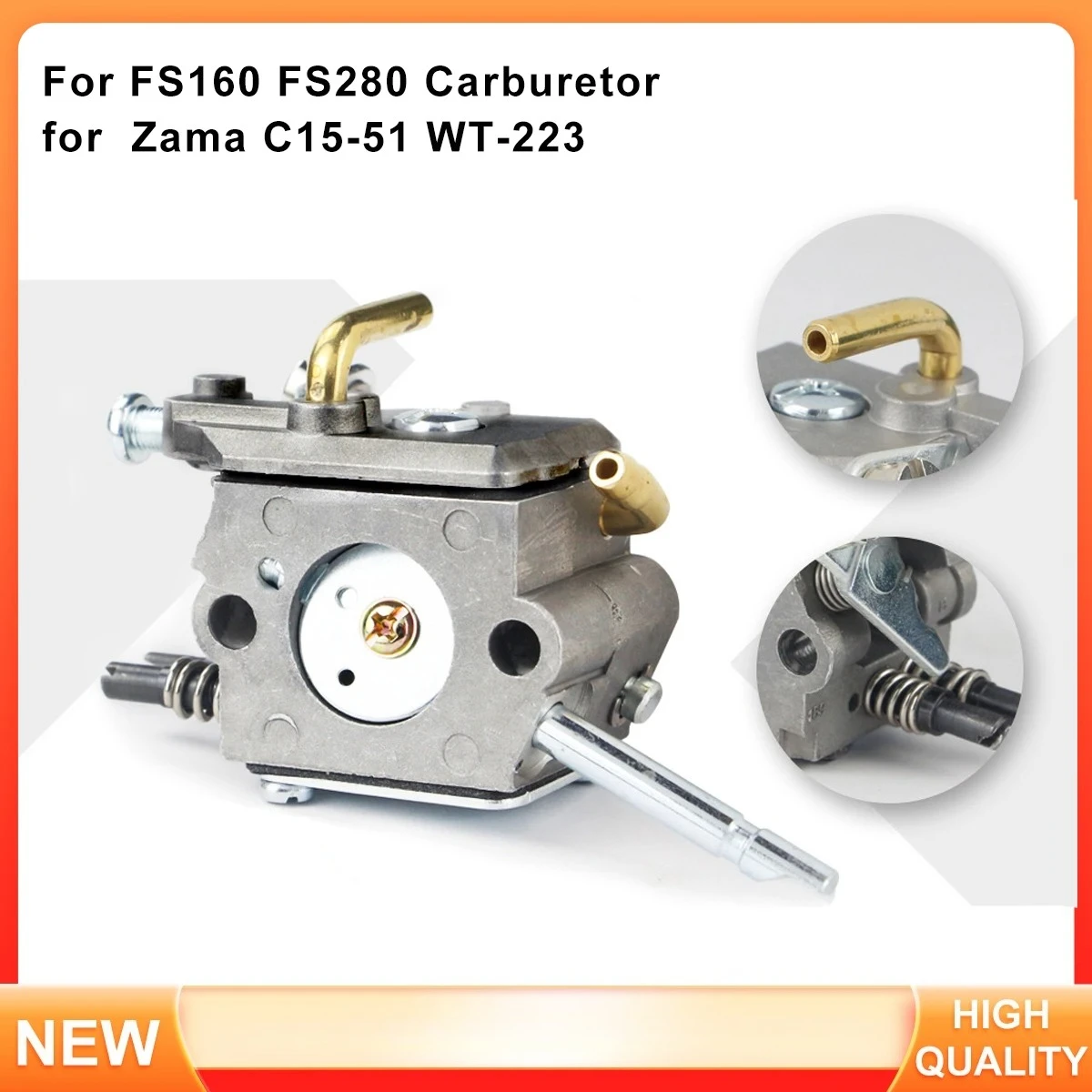 Carburetor for Stihl for Zama FS160 FS280 Grass Trimmer, Replaces C1Q-51 WT-223
Carburetor for Stihl for Zama FS160 FS280 Grass Trimmer, Replaces C1Q-51 WT-223