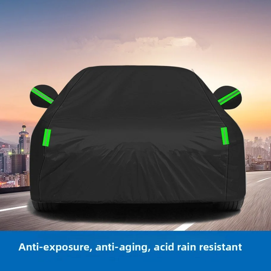 190t Polyester Taffeta Black Single-layer Sunshade, Waterproof, Sun Proof, Rainproof, And Heat-insulating Car Cover
190t Polyester Taffeta Black Single-layer Sunshade, Waterproof, Sun Proof, Rainproof, And Heat-insulating Car Cover