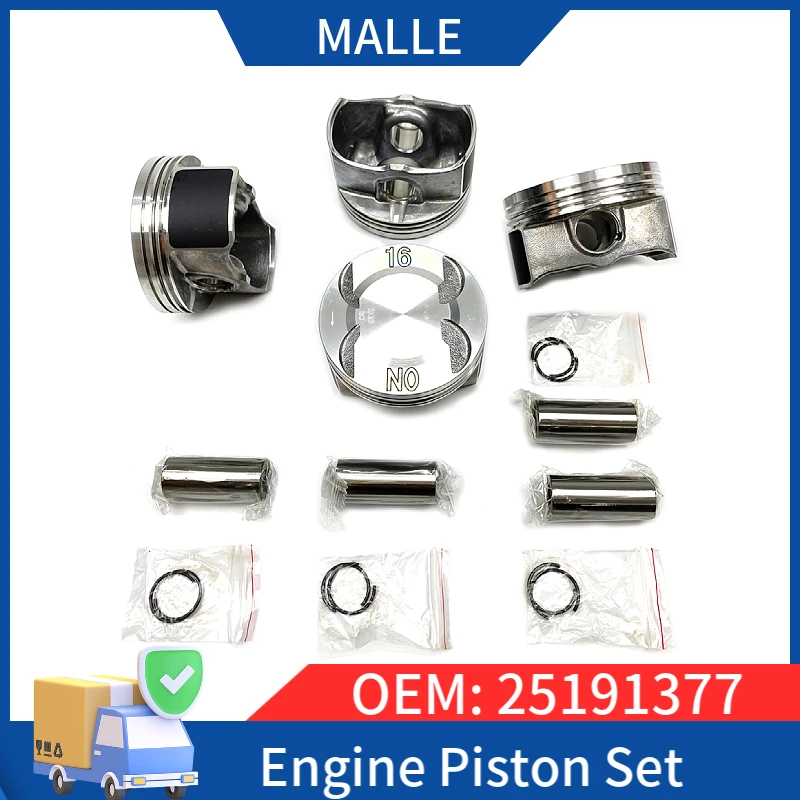 Engine Piston Ring Pin Clip Assembly Kit STD OE 25191377 For Buick Chevrolet Cruze 1.6 LDE Epica Opel 4 Pcs Auto Car Accessories
Engine Piston Ring Pin Clip Assembly Kit STD OE 25191377 For Buick Chevrolet Cruze 1.6 LDE Epica Opel 4 Pcs Auto Car Accessories