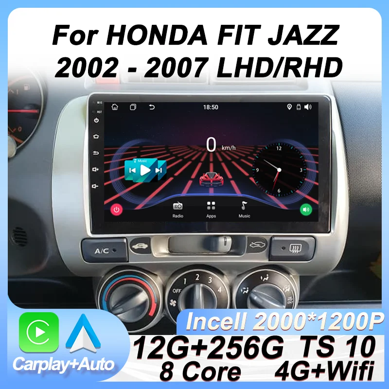 Car Radio Player For HONDA FIT JAZZ 2002 - 2007 LHD RHD Carplay Stereo Android 14 Autoradio GPS Navi Touch Screen Bluetooth Wifi
Car Radio Player For HONDA FIT JAZZ 2002 - 2007 LHD RHD Carplay Stereo Android 14 Autoradio GPS Navi Touch Screen Bluetooth Wifi