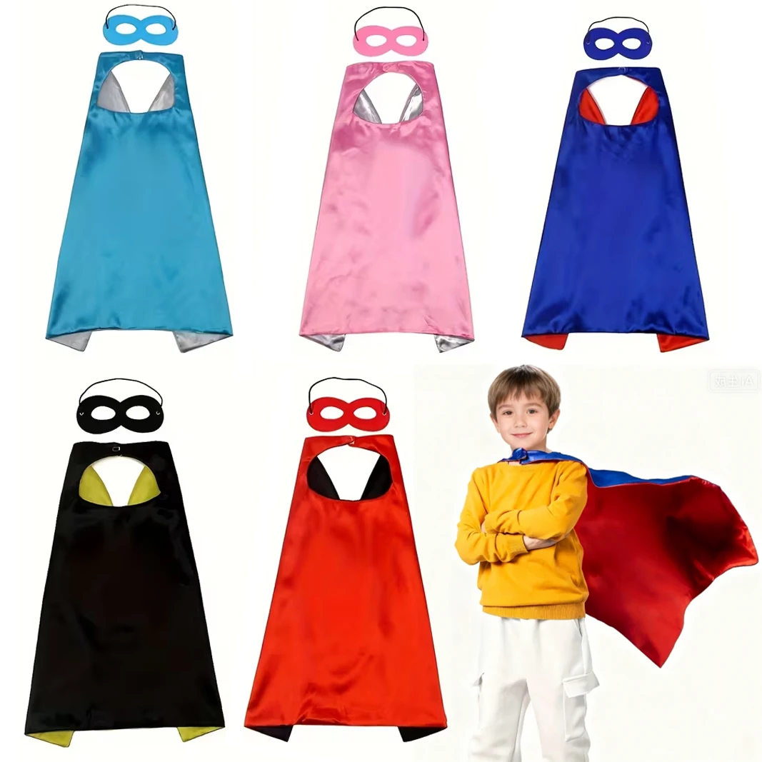 4-Piece Hero Cape and Mask Set, Double-Sided Cape Cosplay Props for Men and Women, Halloween Cosplay Party Costumes, Stage Performance Outfits, Birthday Surprise Gifts, Available in Multiple Colors, Double-Sided Design for Two-Way Wear, Paired with Matchi
4-Piece Hero Cape and Mask Set, Double-Sided Cape Cosplay Props for Men and Women, Halloween Cosplay Party Costumes, Stage Performance Outfits, Birthday Surprise Gifts, Available in Multiple Colors, Double-Sided Design for Two-Way Wear, Paired with Matchi