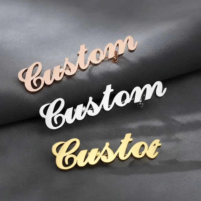 Customized Name Monogram Lapel Pin Brooch Stainless Steel Personalized Custom Jewelry Letter Suit Brooch Unique Birthday Gifts
Customized Name Monogram Lapel Pin Brooch Stainless Steel Personalized Custom Jewelry Letter Suit Brooch Unique Birthday Gifts