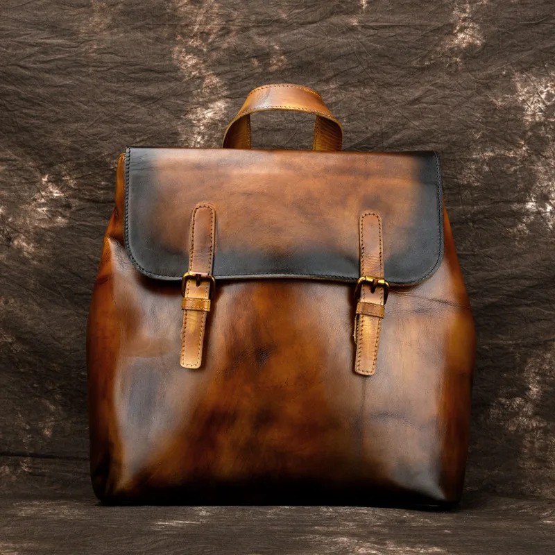 New first layer cowhide leather shoulder retro backpack travel bag fashion simple versatile leisure business large capacity tren
New first layer cowhide leather shoulder retro backpack travel bag fashion simple versatile leisure business large capacity tren