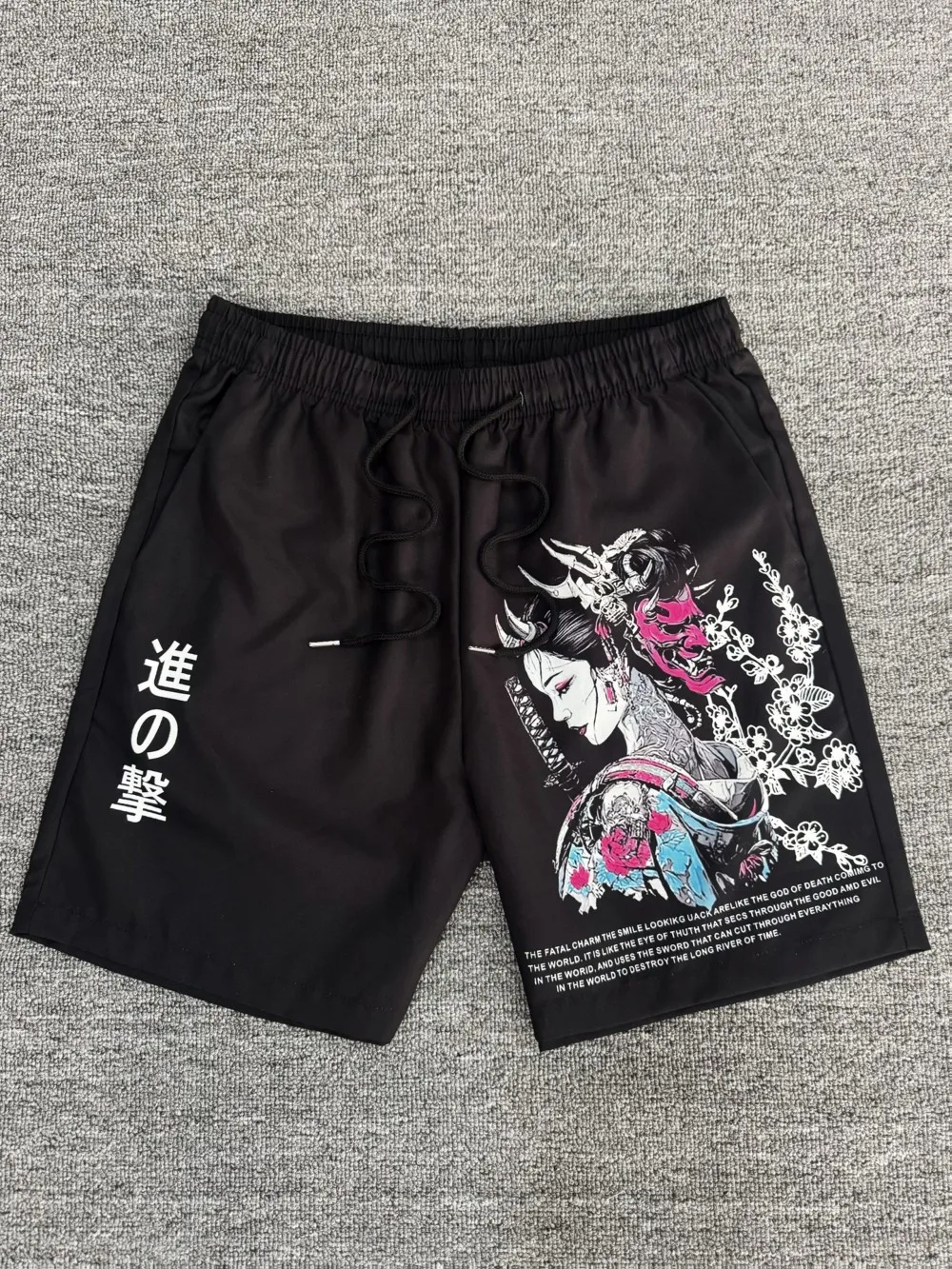 American men's summer ghost mask ghost maiden letter print soft and breathable drawstring shorts outdoor street pants
American men's summer ghost mask ghost maiden letter print soft and breathable drawstring shorts outdoor street pants