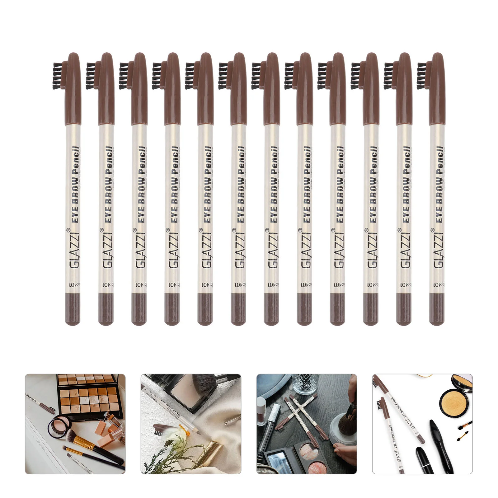 12Pcs Eyebrow Pencil with Household Makeup Tool Supplies Coffee Eyebrow Pencil Brush Brow Pencil
12Pcs Eyebrow Pencil with Household Makeup Tool Supplies Coffee Eyebrow Pencil Brush Brow Pencil