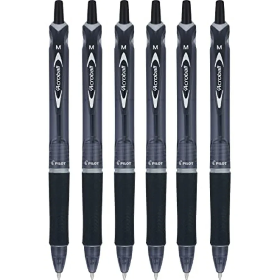 Acroball Colors Advanced Ink Refillable and Retractable Ball Point Pens, Medium Point, Black Ink, 6 Pack
Acroball Colors Advanced Ink Refillable and Retractable Ball Point Pens, Medium Point, Black Ink, 6 Pack