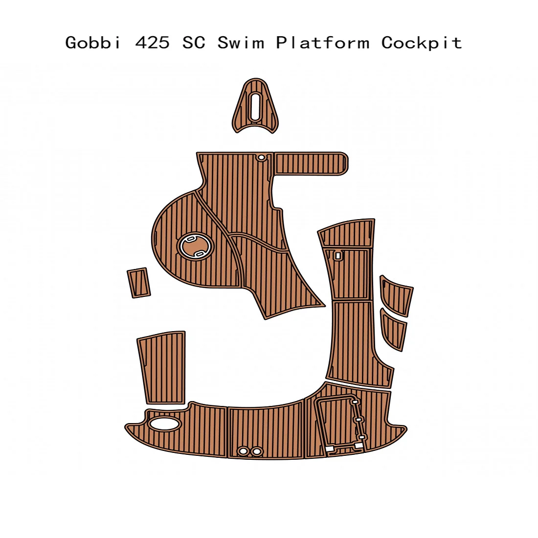 Gobbi 425 SC Плавательная платформа Кокпит Лодка EVA Искусственный тиковый палуб Напольный коврик
Gobbi 425 SC Плавательная платформа Кокпит Лодка EVA Искусственный тиковый палуб Напольный коврик