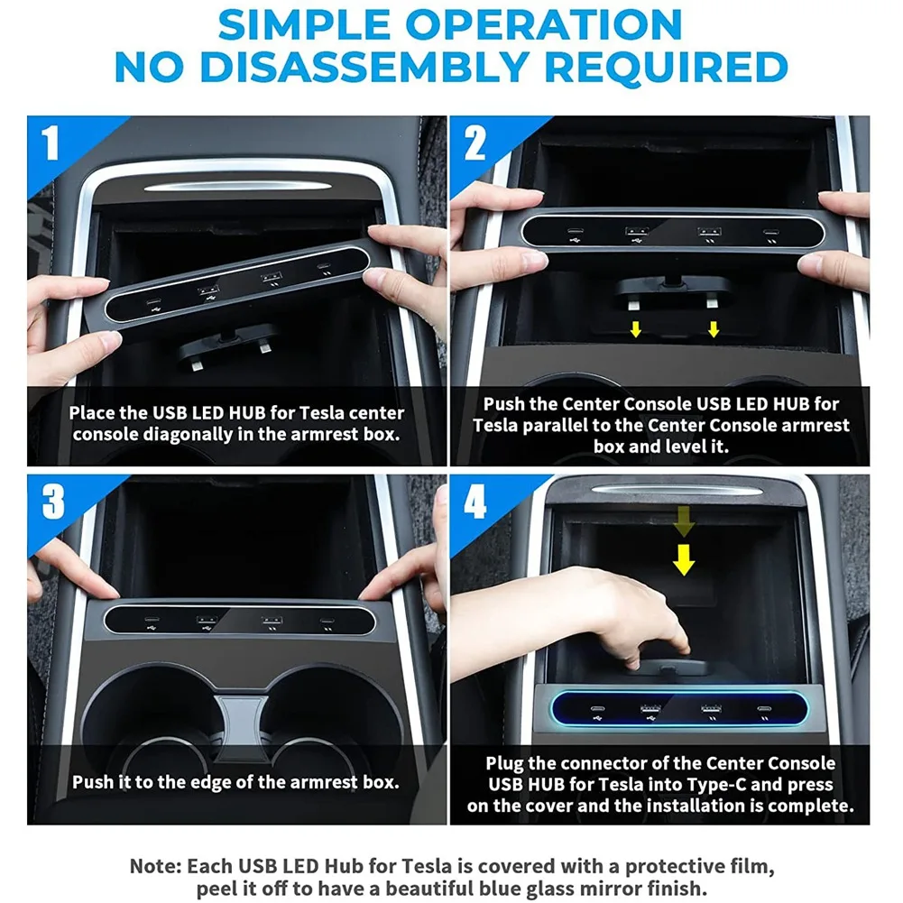 Powerful For Tesla Model 3 Y 2021 2022 Accessories 27W Quick Docking Station, 4 In 1 USB LED Hub Center Console Sensor
Powerful For Tesla Model 3 Y 2021 2022 Accessories 27W Quick Docking Station, 4 In 1 USB LED Hub Center Console Sensor