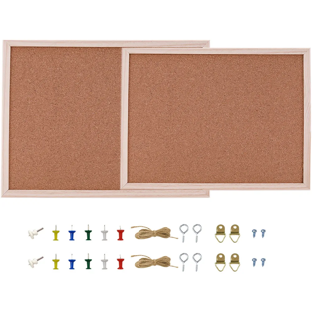 2 Sets Cork Board Creative Notice Bulletin Wall Decorative Memo Boards for Office Home Nails Pins Lightweight Wood Frame
2 Sets Cork Board Creative Notice Bulletin Wall Decorative Memo Boards for Office Home Nails Pins Lightweight Wood Frame