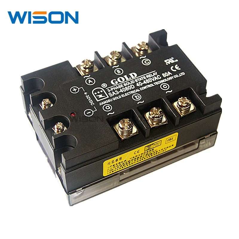 SA34080D SA3-4080D GOLD Solid state relay SSR 480VAC 80A NEW AND ORIGINAL MODULE
SA34080D SA3-4080D GOLD Solid state relay SSR 480VAC 80A NEW AND ORIGINAL MODULE