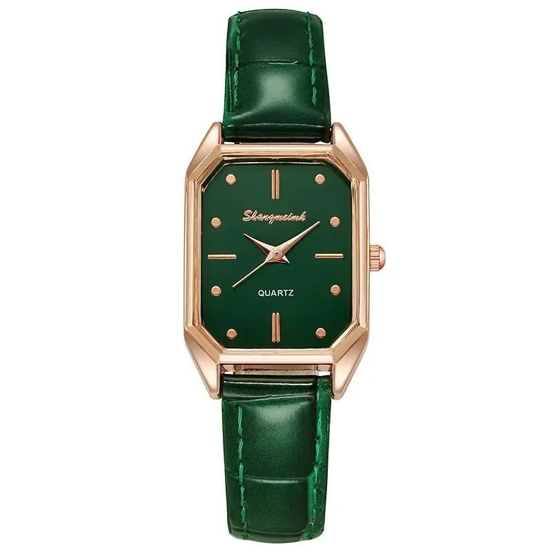 Brand Women Watches Fashion Square Ladies Quartz Watch Bracelet Green Dial Simple Rose Gold Dial Mesh Luxury Women Watches
Brand Women Watches Fashion Square Ladies Quartz Watch Bracelet Green Dial Simple Rose Gold Dial Mesh Luxury Women Watches