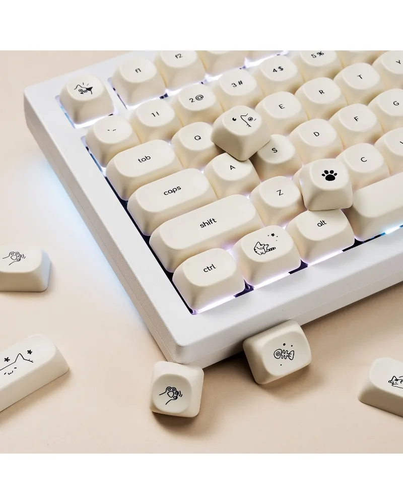Small font keycaps PBT sublimation moa ball cap mechanical keyboard keycaps
Small font keycaps PBT sublimation moa ball cap mechanical keyboard keycaps