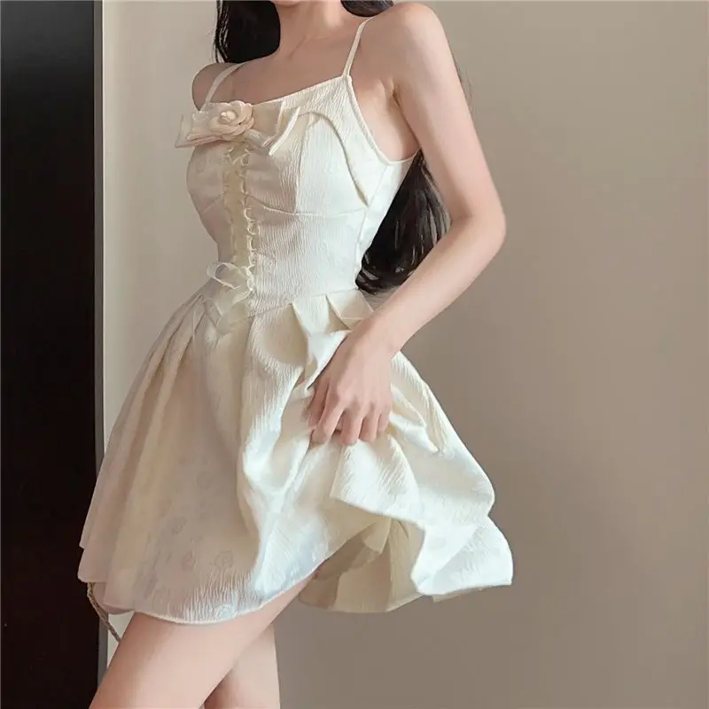 2025 Womens Elegant White Dress Sleeveless Bowknot Floral Jacquard Sweet Style Princess Dress High Waist A Line Party Prom Dress
2025 Womens Elegant White Dress Sleeveless Bowknot Floral Jacquard Sweet Style Princess Dress High Waist A Line Party Prom Dress