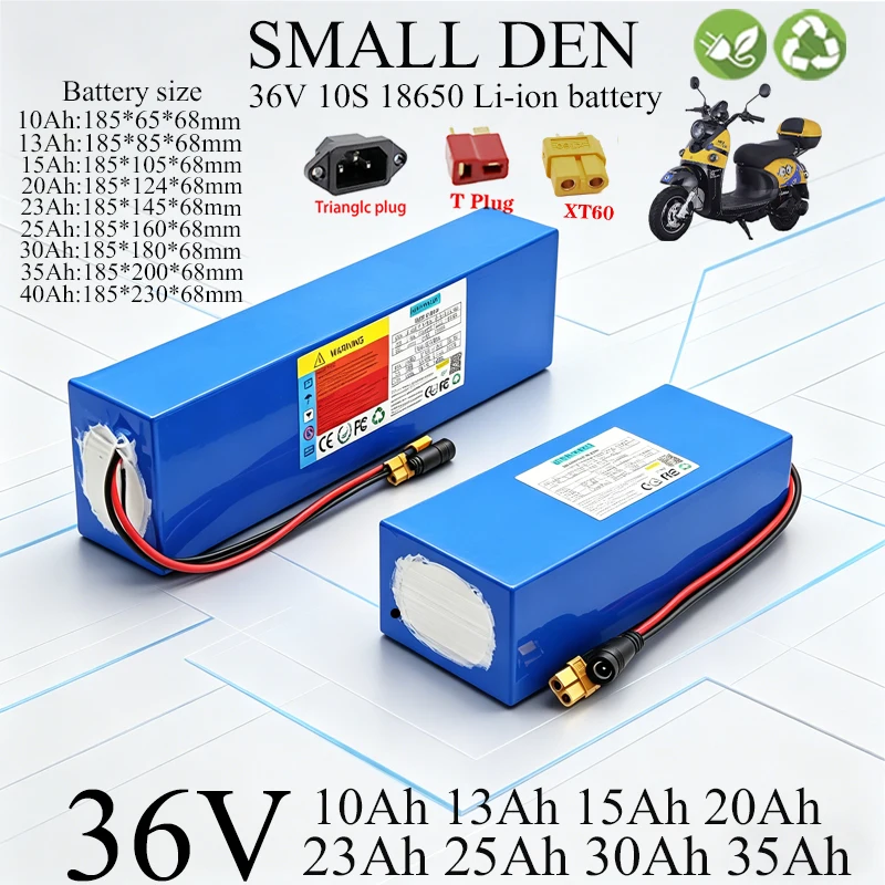 NEW 36V 10Ah 13Ah 15Ah 20Ah 23Ah 28Ah 30Ah 35Ah 18650 Lithium battery pack With 30A BMS 1000W For E-tools scooter Battery
NEW 36V 10Ah 13Ah 15Ah 20Ah 23Ah 28Ah 30Ah 35Ah 18650 Lithium battery pack With 30A BMS 1000W For E-tools scooter Battery
