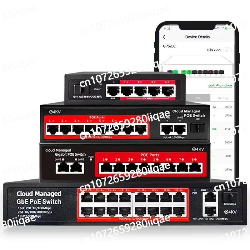 Облачное управление 4/6/8/16 порт L2 48 В активный POE IEEE 802.3 AF/AT управление PoE-переключатель для IP-камеры видеонаблюдения
Облачное управление 4/6/8/16 порт L2 48 В активный POE IEEE 802.3 AF/AT управление PoE-переключатель для IP-камеры видеонаблюдения