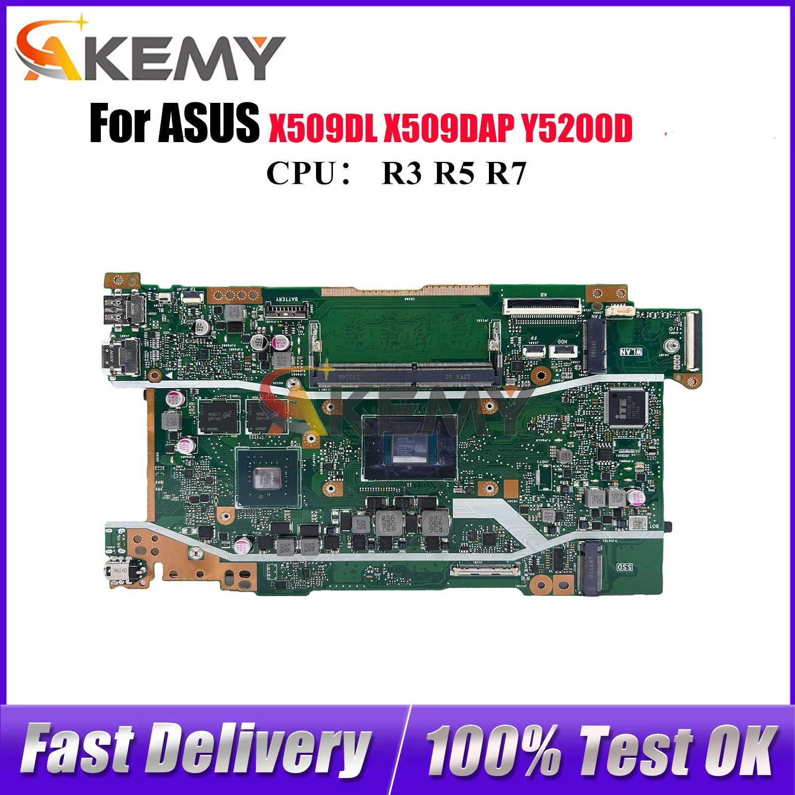 X509DJ Laptop Motherboard For ASUS X509D M509D M409D D409D D509D X509DL FL8700DA X509DAP Y5200D P1510CDA Mainboard R3 R5 R7 CPU
X509DJ Laptop Motherboard For ASUS X509D M509D M409D D409D D509D X509DL FL8700DA X509DAP Y5200D P1510CDA Mainboard R3 R5 R7 CPU