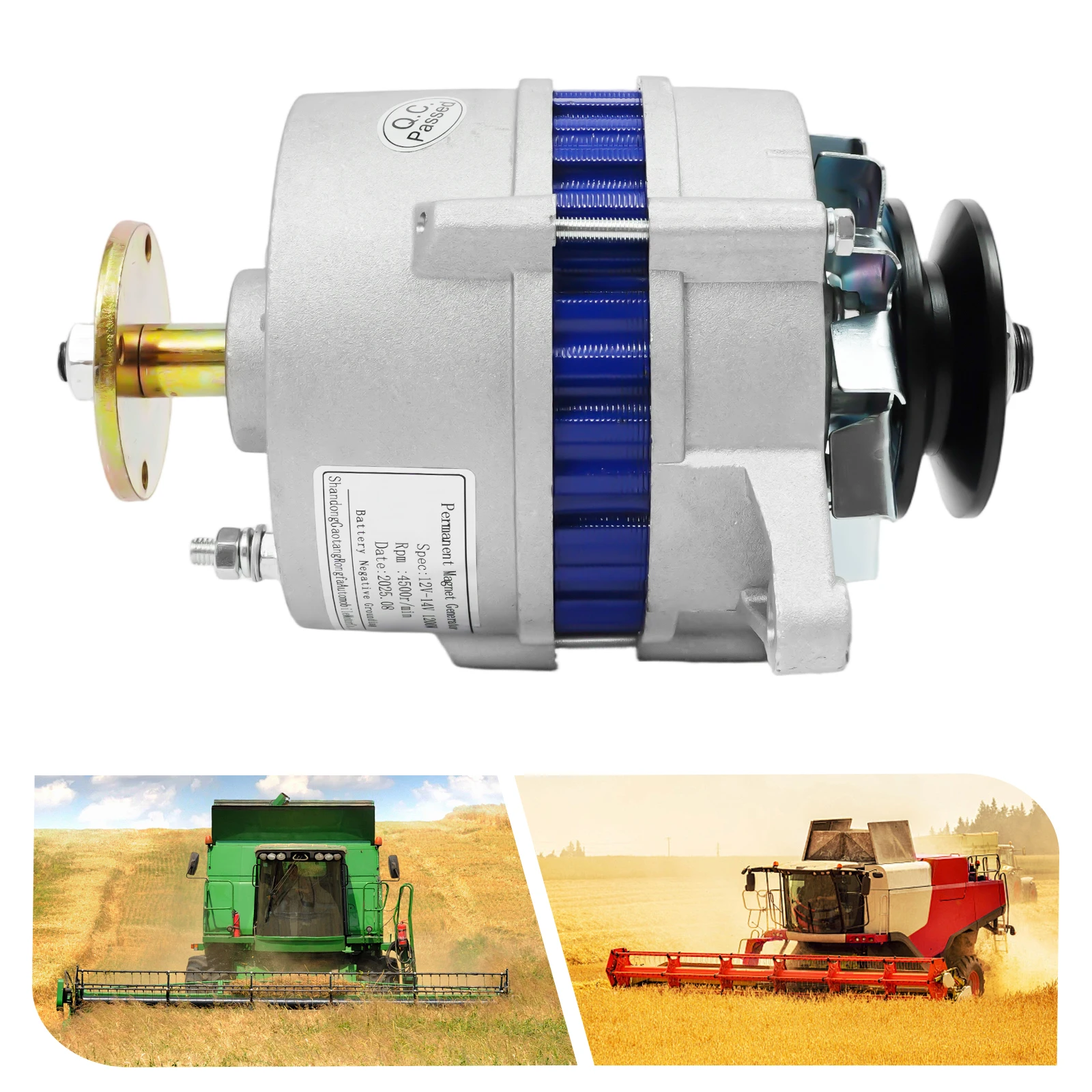 Генератор серебряных постоянных магнитов мощностью 1200 Вт, генератор алюминия с постоянным магнитом 12 В для сельскохозяйственных транспортных средств, трехколесных велосипедов
Генератор серебряных постоянных магнитов мощностью 1200 Вт, генератор алюминия с постоянным магнитом 12 В для сельскохозяйственных транспортных средств, трехколесных велосипедов