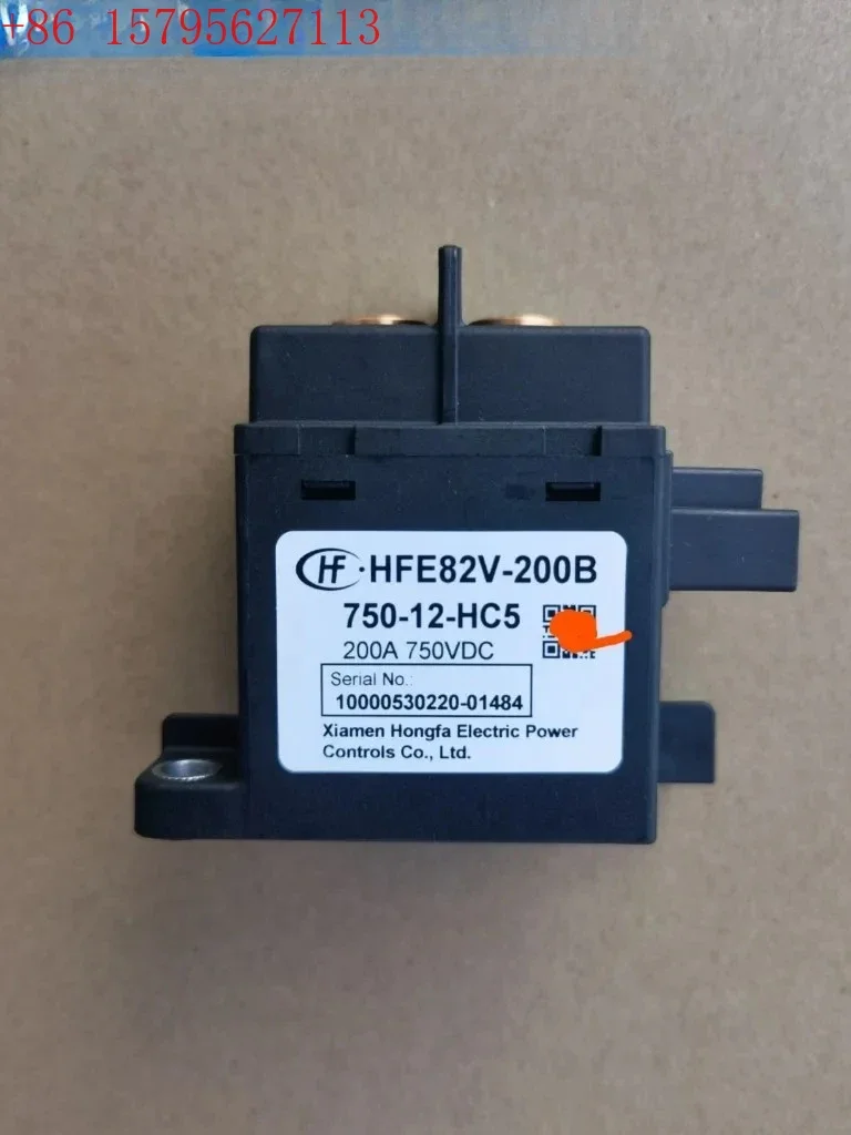 Высоковольтный контактор постоянного тока HFE82V-200B 750-12-HC5, реле 750В 200А
Высоковольтный контактор постоянного тока HFE82V-200B 750-12-HC5, реле 750В 200А