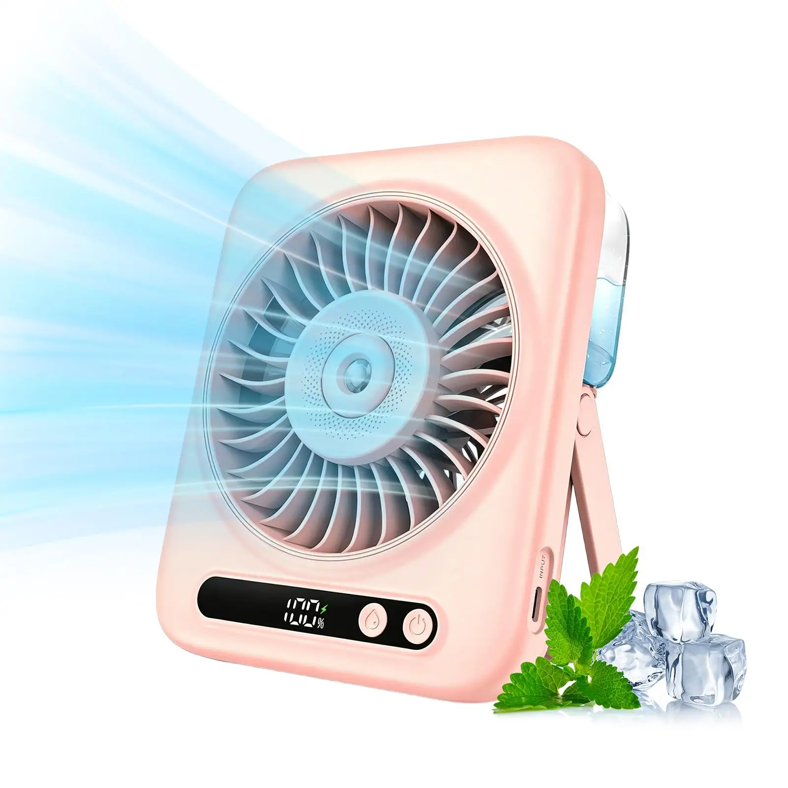 Mist Fan 5-Speed USB Rechargeable Humidifier 120-Degree Adjustable Angle LED Display Water Spray Fan For Bedside Dorm Summer
Mist Fan 5-Speed USB Rechargeable Humidifier 120-Degree Adjustable Angle LED Display Water Spray Fan For Bedside Dorm Summer
