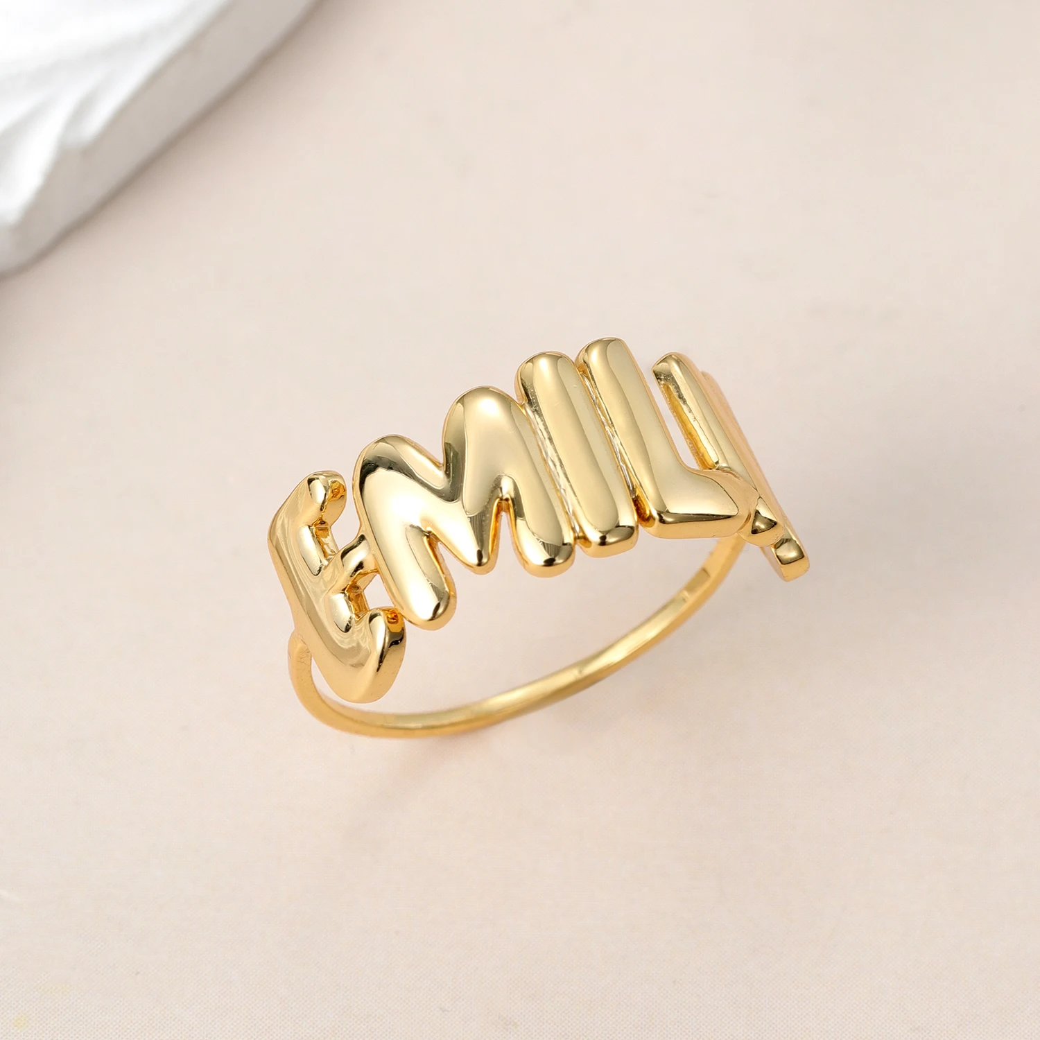 Personalized Bubble Ring Custom Initial Pendant For Women Stainless Steel Luxury Jewelry Couple Dating ring Mother's Day Gift
Personalized Bubble Ring Custom Initial Pendant For Women Stainless Steel Luxury Jewelry Couple Dating ring Mother's Day Gift