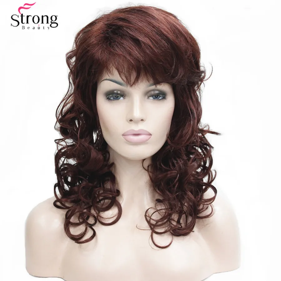 Women's Medium length Wigs Long Dark Auburn Wig Wavy Oblique Bangs Synthetic Hair full Wig For Women
Women's Medium length Wigs Long Dark Auburn Wig Wavy Oblique Bangs Synthetic Hair full Wig For Women