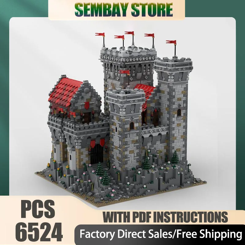 Medieval Castle Model Moc Building Bricks Modular Redrock Castle Technology Blocks Christmas DIY Toy Construction Gifts
Medieval Castle Model Moc Building Bricks Modular Redrock Castle Technology Blocks Christmas DIY Toy Construction Gifts