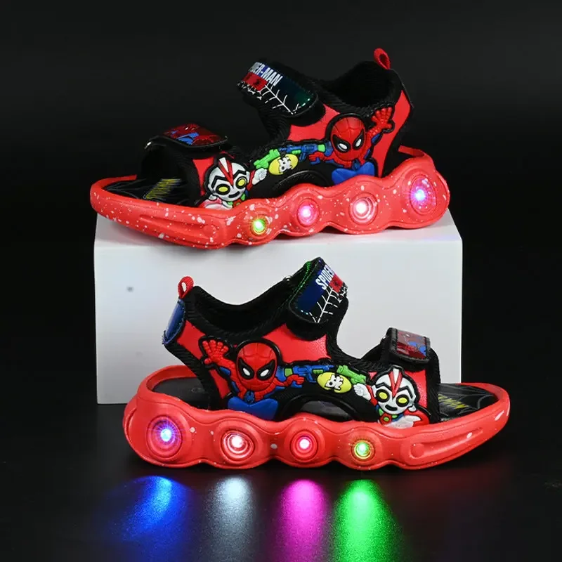 Children's Shoes Disney Marvel Spider-Man LED Light Shoes for Boys Spring Autumn Beach Sandals Kids Sports Sneakers with Lights
Children's Shoes Disney Marvel Spider-Man LED Light Shoes for Boys Spring Autumn Beach Sandals Kids Sports Sneakers with Lights