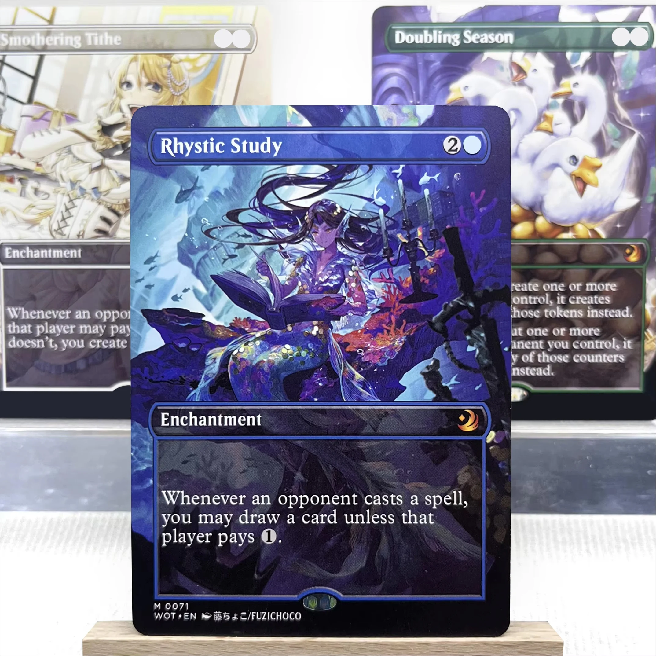 WOT LCC HOLO4-Ⅰ03 Tcg proxy magical cards Rhystic Study Smothering Tithe Doubling Season Parallel Lives the Chalice gathering
WOT LCC HOLO4-Ⅰ03 Tcg proxy magical cards Rhystic Study Smothering Tithe Doubling Season Parallel Lives the Chalice gathering