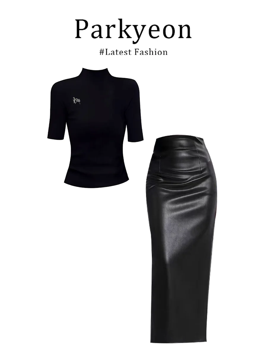 Slimming High Waist Midi Skirt And Top Set Summer Fashion Casual Style round Neck Short Sleeve T-Shirt French Style Ensemble
Slimming High Waist Midi Skirt And Top Set Summer Fashion Casual Style round Neck Short Sleeve T-Shirt French Style Ensemble