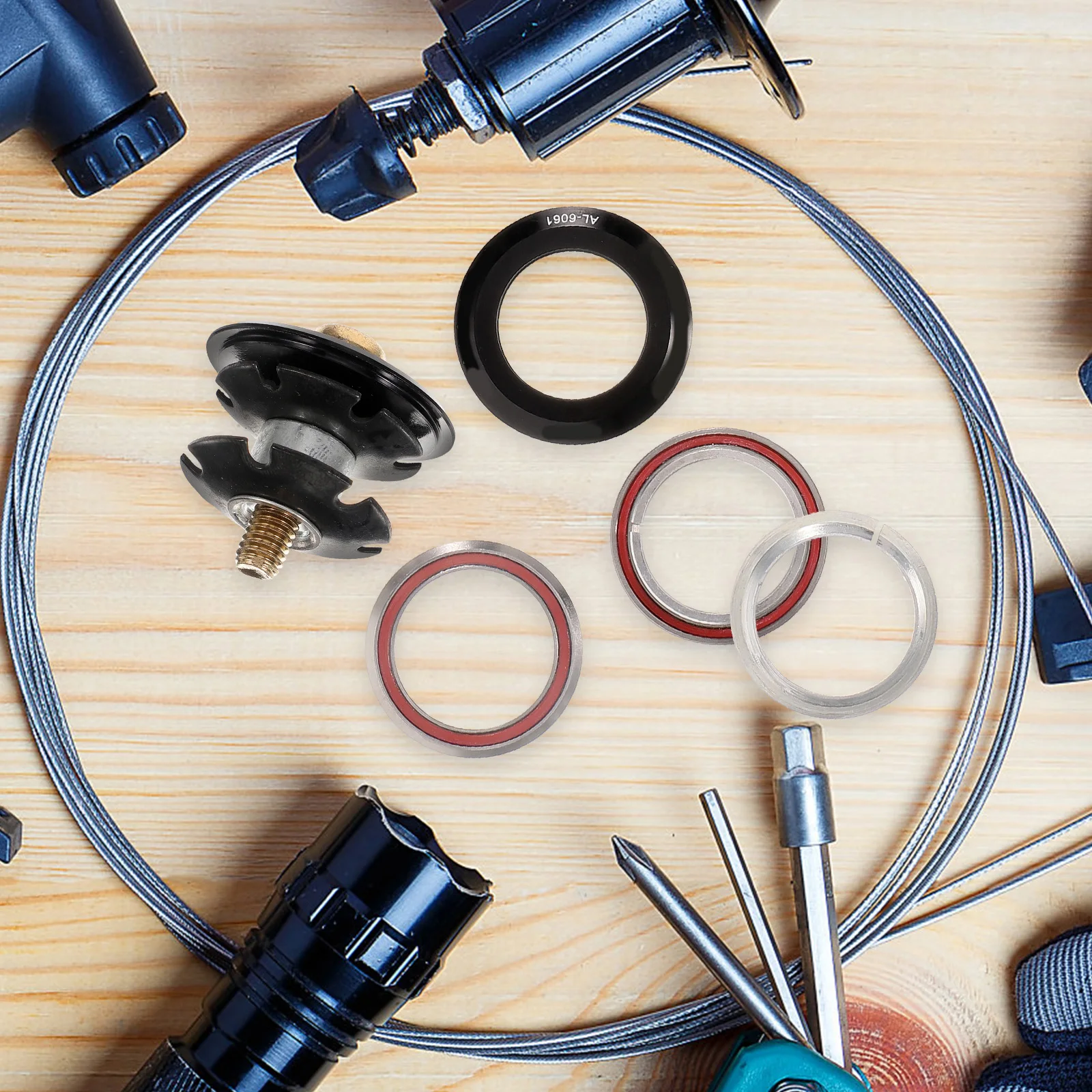 1 Set Bike Headset Replacement Metal Bearing Sturdy Durable Lightweight Mountain Road Fork Stem Tapered Stack Front Bicycle
1 Set Bike Headset Replacement Metal Bearing Sturdy Durable Lightweight Mountain Road Fork Stem Tapered Stack Front Bicycle