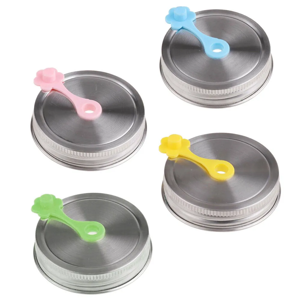 4 set Stainless Steel Straw Lids 70mm Hole Canning Jar Replacement Seals Leak Proof Travel Friendly Mason Accessories
4 set Stainless Steel Straw Lids 70mm Hole Canning Jar Replacement Seals Leak Proof Travel Friendly Mason Accessories