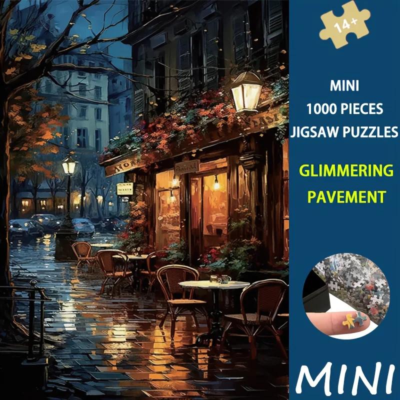 Mini Puzzle 1000PCS - Glimmering Pavement 38x26cm Urban Night Lights Art, Adults & City Lovers
Mini Puzzle 1000PCS - Glimmering Pavement 38x26cm Urban Night Lights Art, Adults & City Lovers