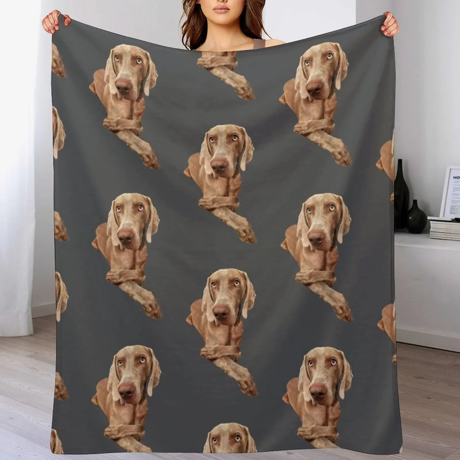 Weimaraner Throw Blanket Outdoor Soft Blanket for Picnic Beach Camping
Weimaraner Throw Blanket Outdoor Soft Blanket for Picnic Beach Camping
