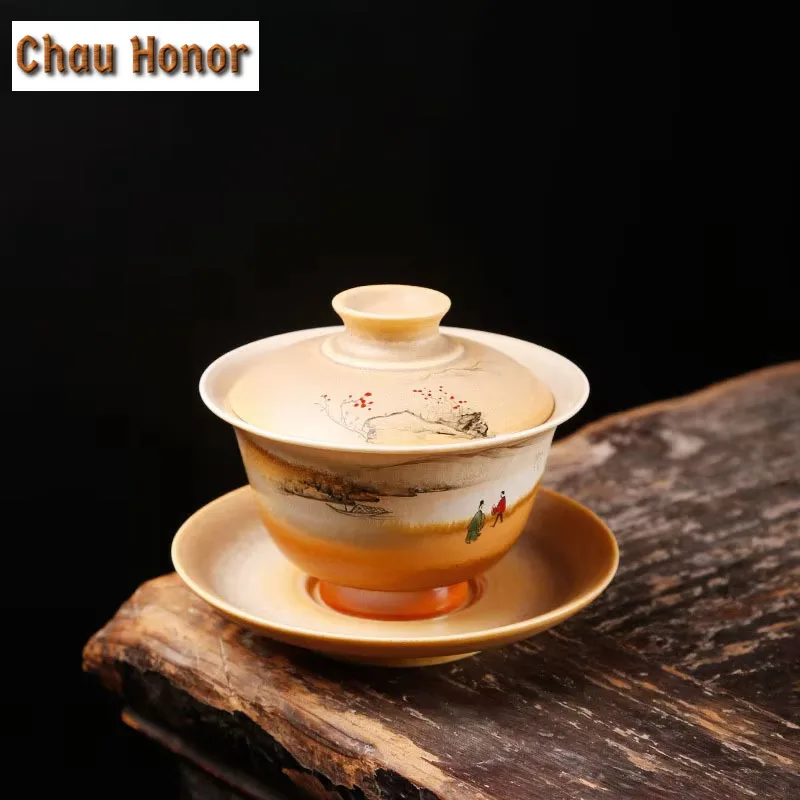 110 мл высококачественный японский чайный чайный набор, керамический чайный набор, ручная роспись, Sancai Gaiwan Kung Fu, аксессуары для набора чая, подарок
110 мл высококачественный японский чайный чайный набор, керамический чайный набор, ручная роспись, Sancai Gaiwan Kung Fu, аксессуары для набора чая, подарок