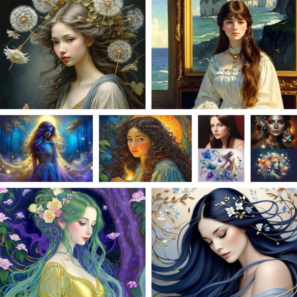 Portrait Girl Flowers Pre-Printed Cross Stitch Full Kit DIY Embroidery Sewing Handmade Handicraft Craft Room Decor Floss Magic
Portrait Girl Flowers Pre-Printed Cross Stitch Full Kit DIY Embroidery Sewing Handmade Handicraft Craft Room Decor Floss Magic