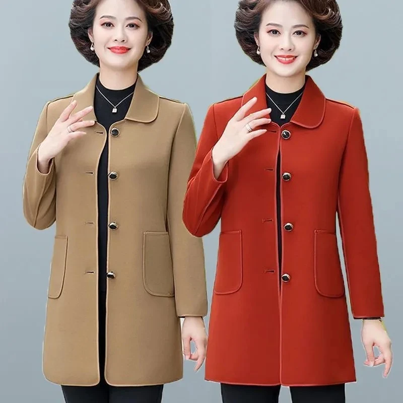 2023 New Autumn Fashion Women Trench Coat Temperament Office Ladies Short Jacket Middle Aged Mother Single Breasted Outwear 5XL
2023 New Autumn Fashion Women Trench Coat Temperament Office Ladies Short Jacket Middle Aged Mother Single Breasted Outwear 5XL