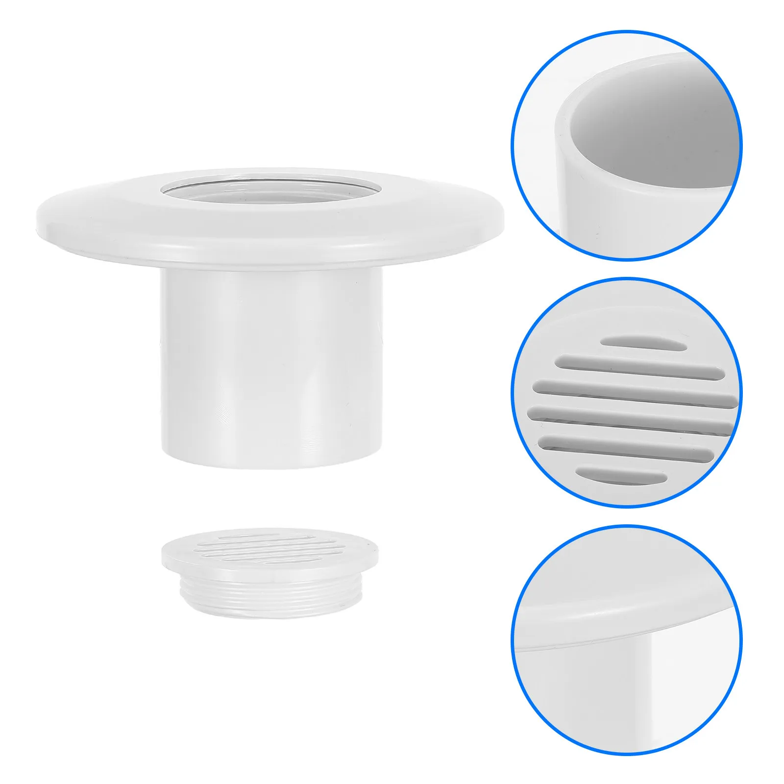 Pool Inlet Outlet Nozzle Strainer Jet Connector Replacement 1.5-2 Inch Swimming Pool Return Fitting for Above Ground Inground
Pool Inlet Outlet Nozzle Strainer Jet Connector Replacement 1.5-2 Inch Swimming Pool Return Fitting for Above Ground Inground