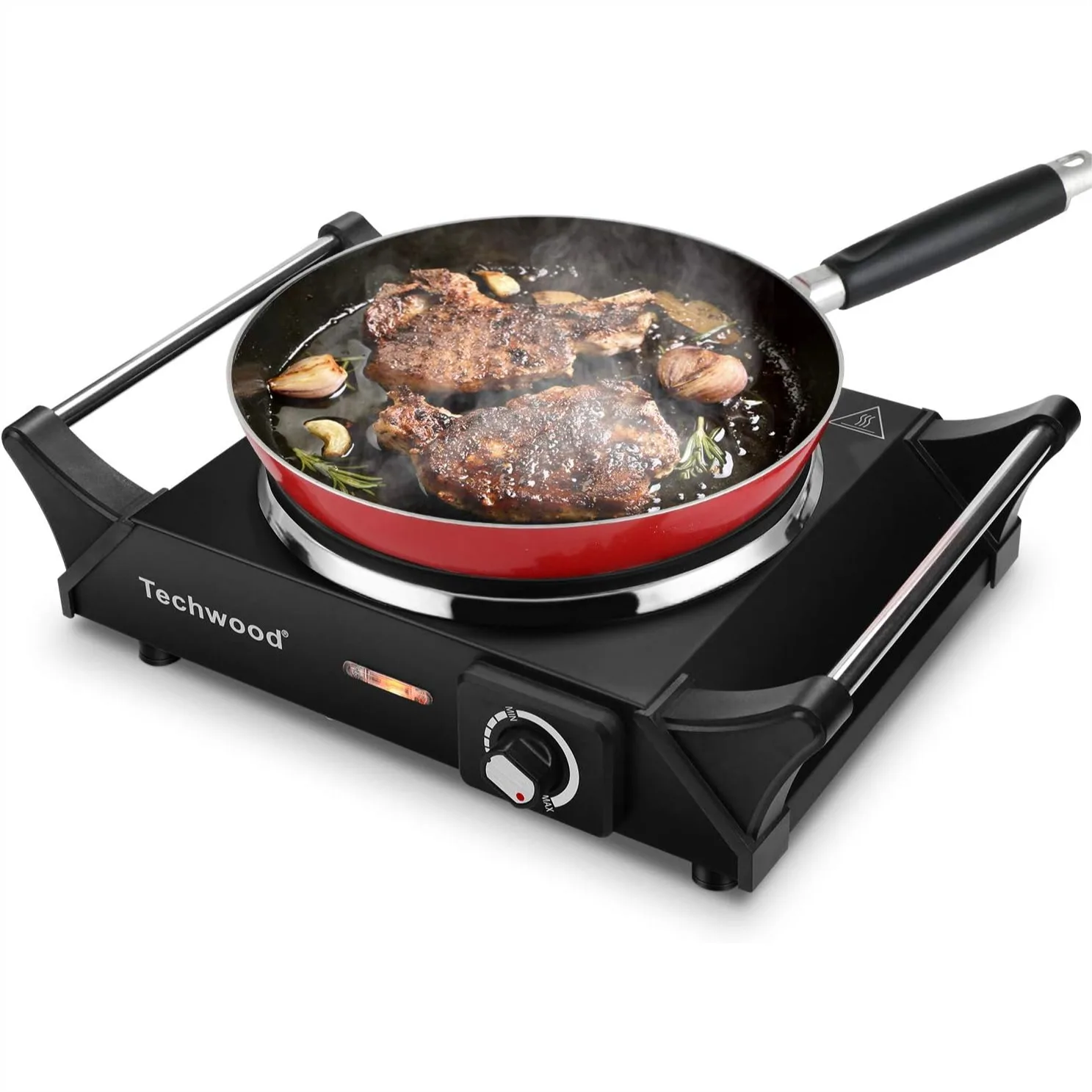 Portable Electric Hot Plate 1500W Single Burner with Adjustable Temp, Stay Cool Handles, 7.3" Cooktop for Dorm Office Home Camp
Portable Electric Hot Plate 1500W Single Burner with Adjustable Temp, Stay Cool Handles, 7.3" Cooktop for Dorm Office Home Camp